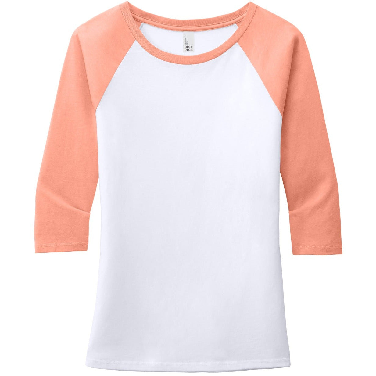 Heathered Dusty Peach/ White