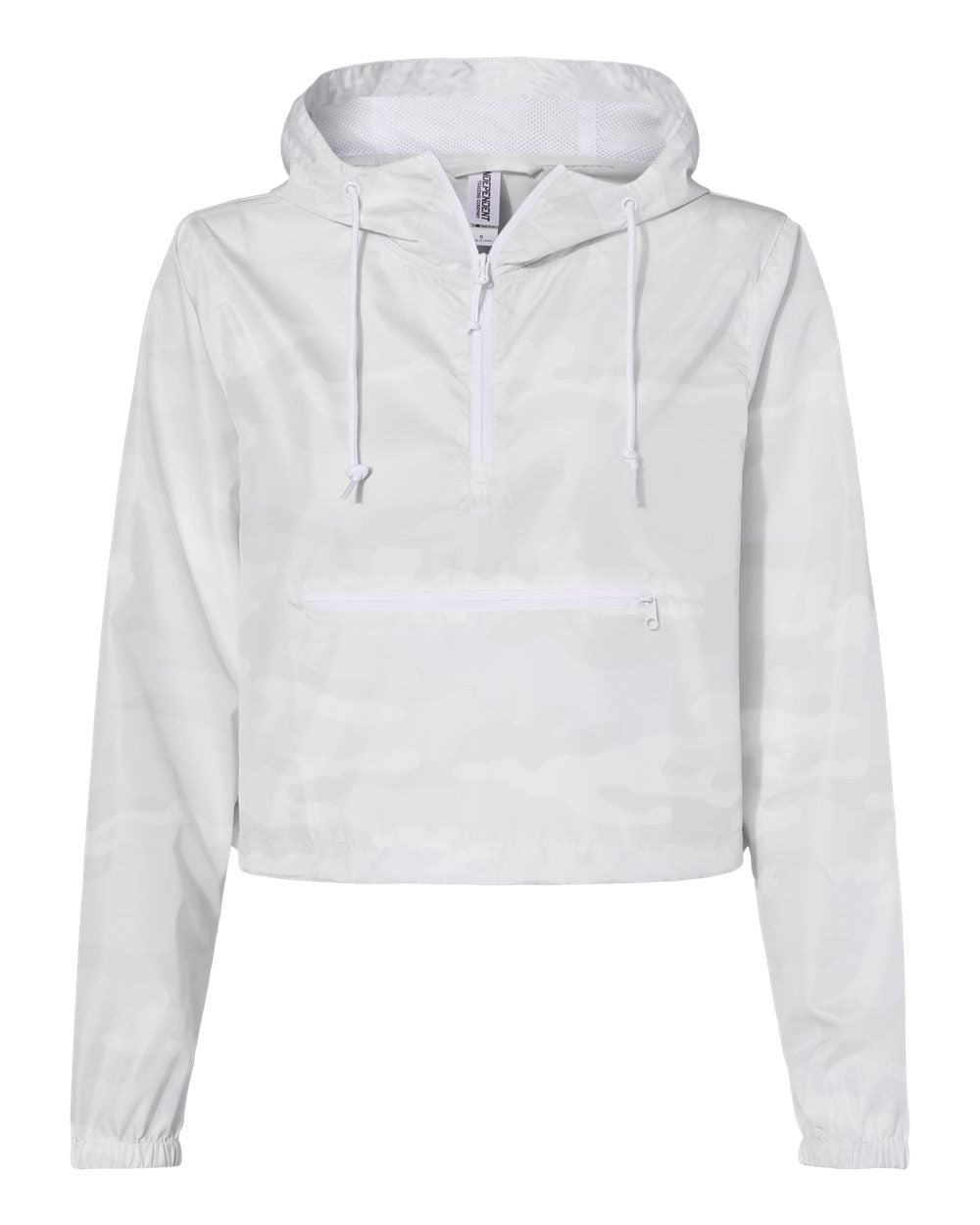 Women's Lightweight Quarter-Zip Pullover Crop Windbreaker